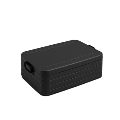 Abbildung von Mepal Brotdose XL To Go Lunchbox für 12 Brotscheiben Meal Prep Box Erwachsene Essenbox mit Unterteilung Nordic black