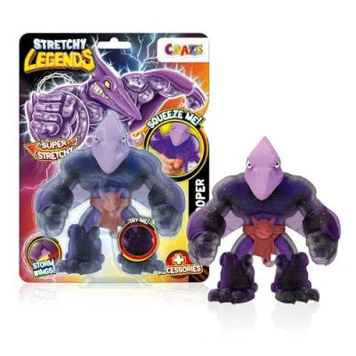 Abbildung von CRAZE Stretchy Legends Pterotrooper Elastische Actionfiguren für Kinder, Dehnbare Superhelden Figuren zu Sammeln mit Schleimfüllung