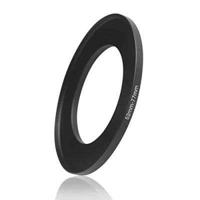 Abbildung von Ares Foto® Step Up Filteradapter Adapter Ring. CNC gefrästes Aluminium. Kompatibel mit Objektiven Aller Hersteller: Canon Sony Nikon Fujifilm Olympus Pentax Leica Tamron Sigma (52mm 77mm)