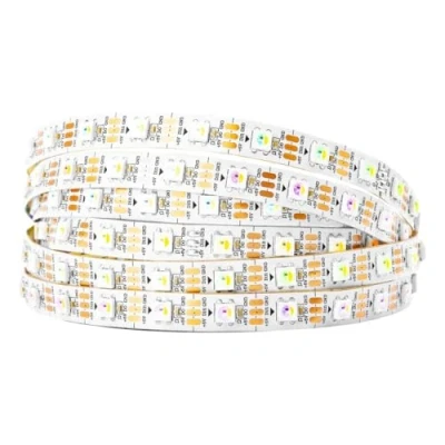 Abbildung von BTF LIGHTING RGBW RGBNW Naturweiß SK6812 (ähnlich WS2812B) 5m 60LEDs/Pixels/m 300LEDs Individuell adressierbar Flexibel 4 farbe in 1 LED Traumfarbe Streifen Nicht wasserdicht IP30 DC5V