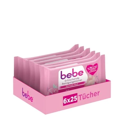 Abbildung von bebe Erfrischende Reingungstücher, 6 x 25 Stück