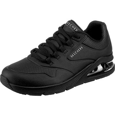 Abbildung von Skechers Damen UNO 2 AIR Around You Sneakers, Black Duraleather/Mesh Trim, 40 EU