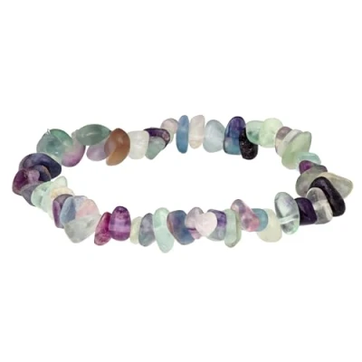 Abbildung von Lebensquelle Plus Bunter Fluorit Splitterarmband Hochwertiges Edelstein Armband