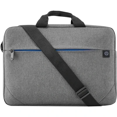 Abbildung von HP Prelude Laptop Tasche, für 13,3 bis 17,3 Zoll Laptops, gepolsteter Riemen, wasserdicht, 370 g, 3 Innentaschen, 1 Außentasche, Grau