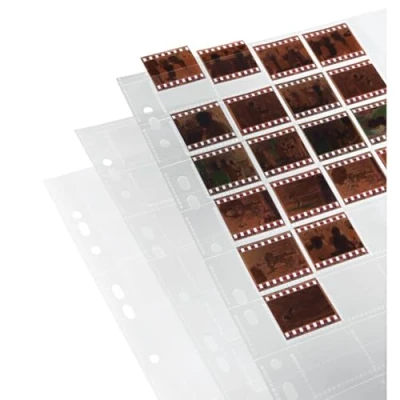 Abbildung von Hama Negativarchivierungshüllen (Polypropylen) für 40 Einzelnegative im Format 24x36mm