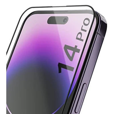 Abbildung von 2 x se® für iPhone 14 Pro Panzerglas aus Deutschland 100% Passgenau mit Installationshilfe, kompatibel Schutzfolie Schutzglas, Anti Kratzer 9H Härte HD Klar Funktion