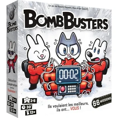 Abbildung von Asmodee Bomb Busters FR Cocktail Games 12+ 2 5 Spieler 30 60 Minuten Familienspiel kooperatives Gesellschaftsspiel Erwachsene &amp; Kinder Entschärfen der Bombe im Team Strategie