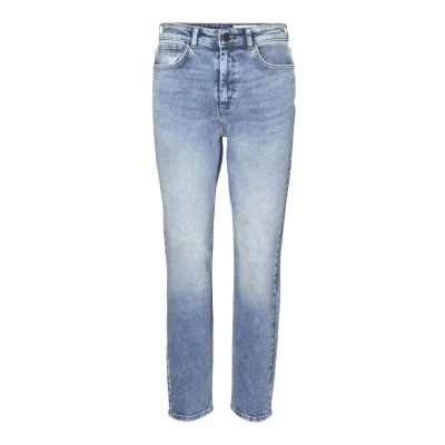 Abbildung von Noisy May Nmmoni Jeans Straight Leg, Damen, Größe: 26x32, Light blue denim