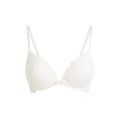 Abbildung von Hunkemöller Vorgeformter Push up Bügel BH Marine Snow White 80B