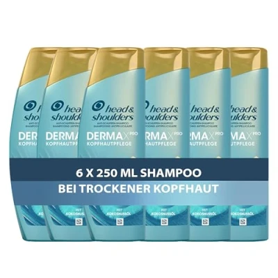 Abbildung von Head &amp; Shoulders DERMAXPRO Hydra Pflege Anti Schuppen Shampoo Kopfhautpflege bei trockener Kopfhaut Mit Kokosmilch, aktiver Aloe Vitamin E Dermatologisch getestet 6 x 250 ml