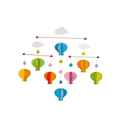 Abbildung von goki 52877 Mobile Heißluftballons 35 x 53 cm, Holz, bunt