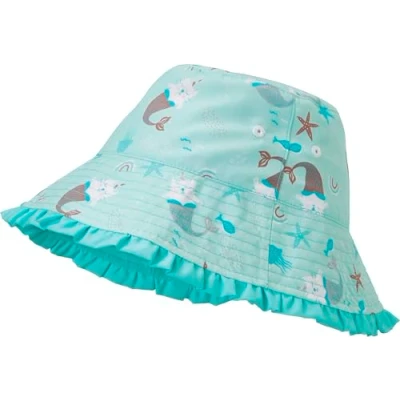 Abbildung von Playshoes Mädchen UV Schutz Sonnenhut Bademütze Kopfbedeckung, Einhornmeerkatze, 51cm