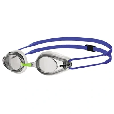 Abbildung von arena Tracks Unisex Wettkampf Schwimmbrille für Erwachsene, mit Antibeschlag Gläsern, UV Schutz, 4 Austauschbare Nasenstege, Silikondichtungen