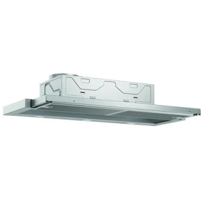 Abbildung von Bosch DFL094A51 Serie 4 Flachschirmhaube, 90 cm breit, Um &amp; Abluft, Made in Germany, EcoSilence Drive leiser und effizienter Motor, LED Beleuchtung gleichmäßige Ausleuchtung, Kurzhubtasten