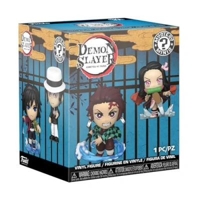 Abbildung von Funko Mystery Mini Demon Slayer 1 of 12 to Collect Styles Vary Vinyl Sammelfigur Geschenkidee Offizielle Handelswaren Spielzeug Für Kinder und Erwachsene Anime Fans Display
