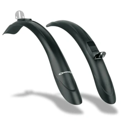 Abbildung von SKS GERMANY BEAVERTAIL Set Schutzblech für Touren und Trekkingbikes (Fahrradzubehör aus schlagfestem Hochleistungskunststoff, optimaler Spritzschutz, leichte Montage, inkl. Stahlwinkel), Schwarz, 20 x 5 cm