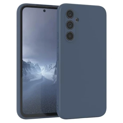 Abbildung von EAZY Case Silikonhülle für Samsung Galaxy A54 Hülle Silikon Blau weich stoßfeste Handyhülle Schutzhülle mit Kameraschutz Dünn Premium Schutz Cover TPU Phone Bumper in Petrol