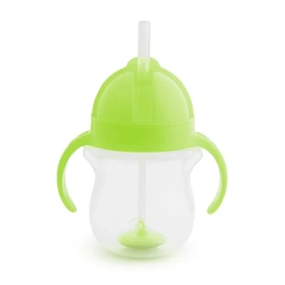 Abbildung von Munchkin Click Lock Tip &amp; Sip Strohhalmbecher Trinklernbecher Mit Strohhalm für Kleinkinder BPA frei Auslaufsicher Gewichtstrohhalm 207 ml Grün
