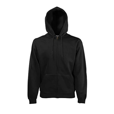 Abbildung von Fruit of the Loom Hooded Sweat Jacket Modell 2013 / Black, XL XL,Black