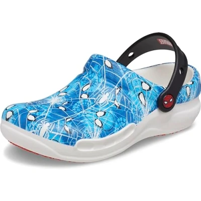 Abbildung von Crocs Unisex Bistro Graphic Clog Holzschuh, Spider Man White, 45/46 EU