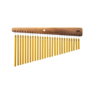 Abbildung von Meinl Percussion Mountable Stage Chime Kleines Musikinstrument mit 27 Klangstäben Montierbar 1 reihig Holz und Aluminium, Natur Gold (CH27)