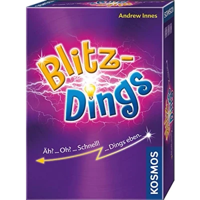Abbildung von KOSMOS 691202 Blitzdings schnelles Partyspiel für Freunde, Familien, Kinder und Erwachsene, ab 10 Jahre 3 6 Personen, Kartenspiel, Familienspiel, Mitbringsel, kleines Geschenk
