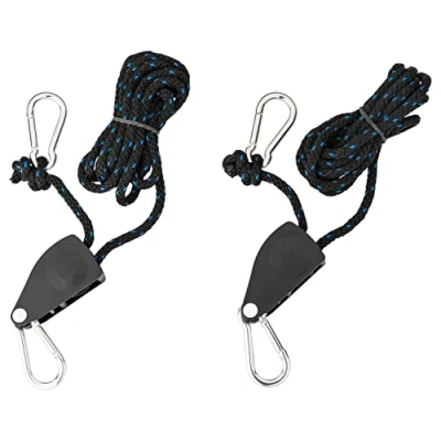Abbildung von 2X Flaschenzug Handzug Hebezug mit Ratsche Seil 2,5M 136kg Umlenkrolle Seilzug