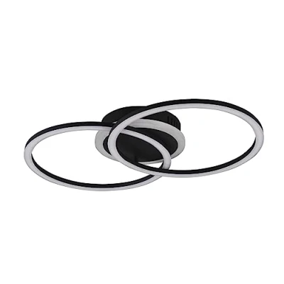 Abbildung von Reality Leuchten LED Deckenleuchte Venida R62783132, Metall Schwarz matt, inkl. 25 Watt LED, Switch Dimmer