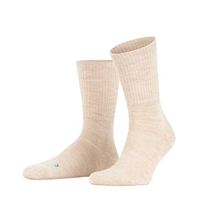 Abbildung von FALKE Unisex Socken Walkie Light U So Wolle Funktionsmaterial einfarbig 1 Paar, Beige Sand Melange 4490, 44 45