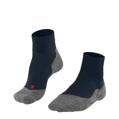 Abbildung von FALKE Damen Wandersocken TK5 Wander Short W Sso Wolle Funktionsmaterial antiblasen dünn 1 Paar, Blau Marine 6121, 37 38