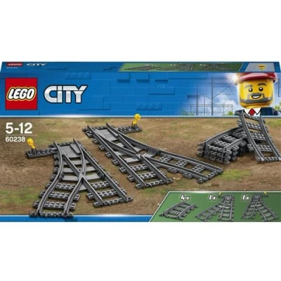 Abbildung von LEGO 60238 City Weichen, 6 Elemente, Erweiterungsset