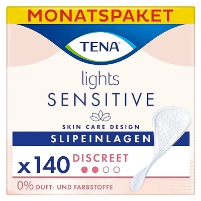 Abbildung von Tena Lights by Light Liners, Monatspaket (5 Packungen je 28 Einlagen), 140 Einlagen