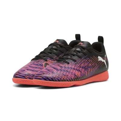 Abbildung von Puma Future 8 PLAY IT JR Unisex Fußballschuhe Indoor, Größe: 28, Black/white/glowing red Schuhe
