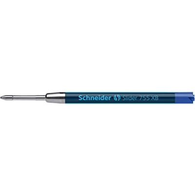 Abbildung von Schneider 77343 Slider 755 Kugelschreibermine (ViscoGlide Technologie, dokumentenecht, Strichbreite XB) 1er Blisterkarte, blau