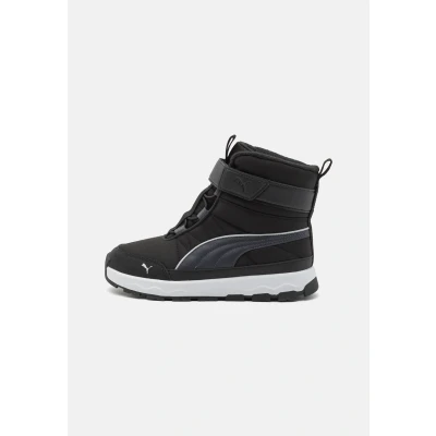 Abbildung von Puma Evolve BOOT AC Unisex Hikingschuh für Kinder, Größe: 28, Black/strong gray/white Lederimitat/textil