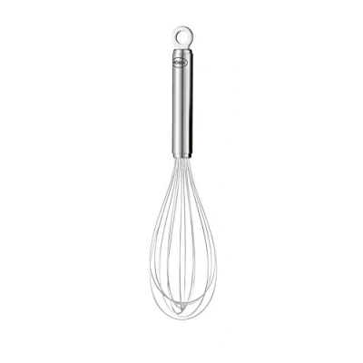 Abbildung von RÖSLE Schneebesen, hochwertiger Rührbesen mit schmalem Griff, Edelstahl 18/10, Spülmaschinengeeignet, Länge 32 cm, Silber