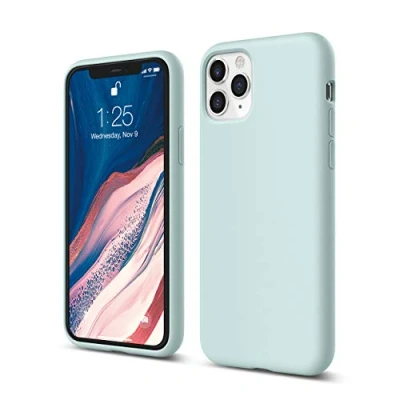 Abbildung von elago Liquid Silicone Case Kompatibel mit iPhone 11 Pro Hülle (5,8&quot;), Silikon Handyhülle, Rundumschutz : 3 Layer Schutzhülle (Baby Mint)