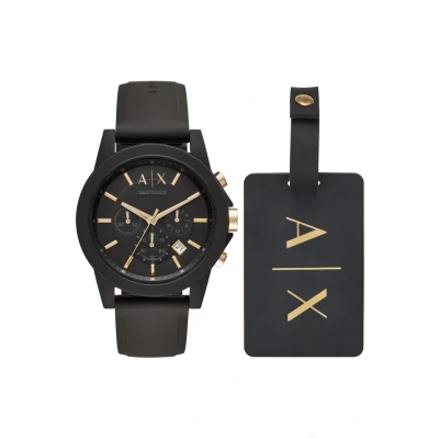 Abbildung von Armani Exchange Chronograph, Herren, Größe: One Size, Schwarz