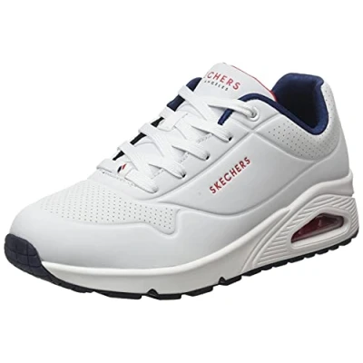 Abbildung von Skechers Sport UNO Sneaker low, Damen, Größe: 39.5, White/navy/red Schuhe