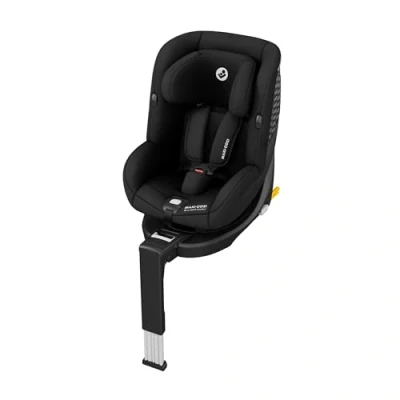 Abbildung von Maxi Cosi Mica 360 S Comfort, atmungsaktive Stoffe, Autositz Grad drehbar, 04 Jahre (40105 cm), FlexiSpin Drehung, 5 Liegepositionen, G CELL Schutz, Easy in Gurthaken, Authentic Black
