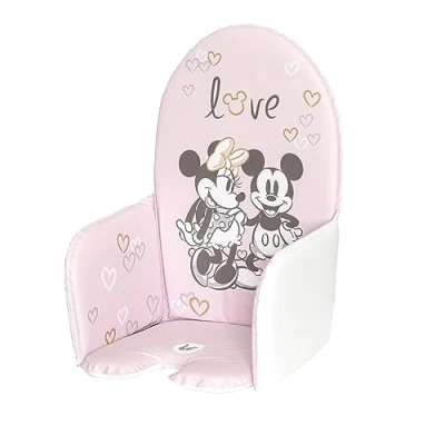 Abbildung von keeeper Minnie Auflage für Hochstuhl, Universal Hochstühle, Mit Klettverschlüssen, Lena, Rosa (Pastellrosa)