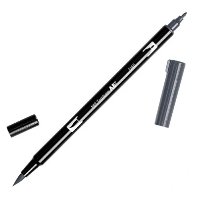 Abbildung von Tombow ABT N45 Fasermaler Dual Brush Pen mit zwei Spitzen, cool grey 10