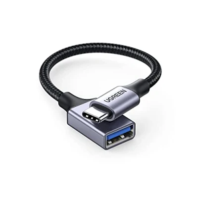 Abbildung von UGREEN Adapter USB C auf OTG kompatibel mit iPhone 16 15 Serie,iPad Pro,MacBook Pro M4,Mac Mini,Galaxy S24/S23 Serie,Note 20 Ultra,Huawei P70 Series(Grau)