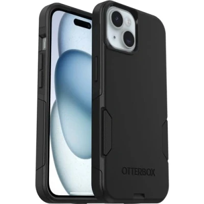 Abbildung von OtterBox Commuter Hülle für iPhone 15 / 14 13, sturzsicher, schützende Hülle, 3X Schwarz, Keine Einzelhandelsverpackung