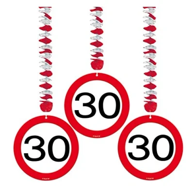 Abbildung von Folat 05129 Rotorspirale Verkehrszeichen 3 STK. Zahl: 30