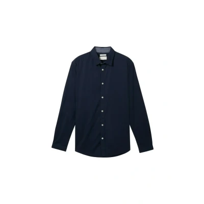 Abbildung von TOM Tailor Stretch Hemd, Herren, Größe: Large, Navy