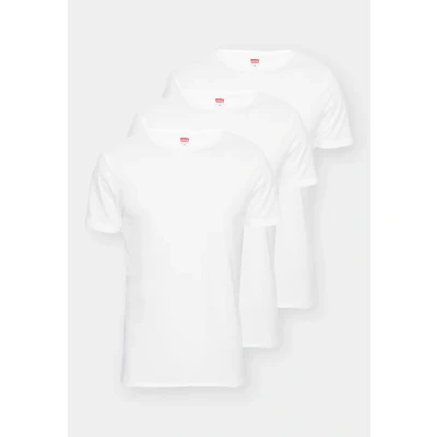 Abbildung von Levi&#039;s Classic Solid CREW 3 PACK Unterhemd/shirt, Herren, Größe: Small, White
