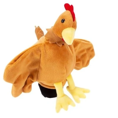 Abbildung von Beleduc 40112 Handpuppe Huhn, Bewährt im Kindergarten, Mehrfarbig