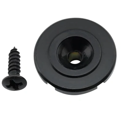 Abbildung von Musiclily Pro Stahl Vintage Rund Saitenniederhalter Bass String Guide für Jazz Bass/Precision E Bass, Schwarz