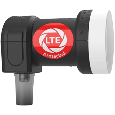 Abbildung von DUR line +Ultra Single LNB 1 Teilnehmer schwarz mit LTE Filter [ Test SEHR GUT *] Fach, digital, Full HD, 4K, 3D,Premium Qualität
